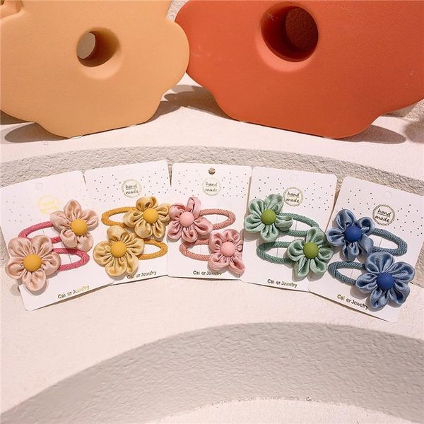 hair accessories 1 pair fashion korean simple cute fabric flower children's bb clip headdress sweet girl princess hairpins, Slivery;white
hair accessories 1 pair fashion korean simple cute fabric flower children's bb clip headdress sweet girl princess hairpins, Slivery;white