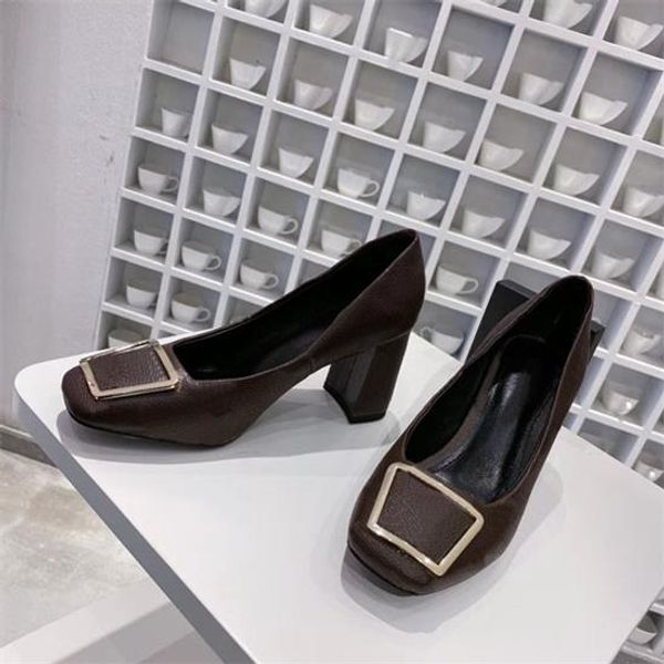 direct selling highs quality women's formal shoes fashion metal square buckle flat head leather sewn high heels 5-7cm party wedding sho, Black
direct selling highs quality women's formal shoes fashion metal square buckle flat head leather sewn high heels 5-7cm party wedding sho, Black