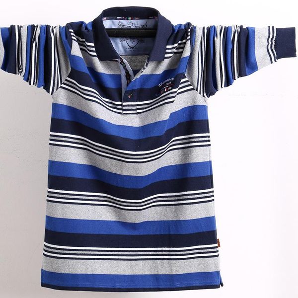 men's polos plus size fashion striped stitching shirt english embroidery lapel loose elastic long-sleeved t-shirt 4xl 5xl, White;black
men's polos plus size fashion striped stitching shirt english embroidery lapel loose elastic long-sleeved t-shirt 4xl 5xl, White;black