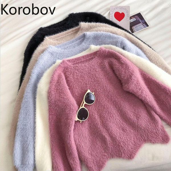 women's sweaters korobov 2021 o neck long sleeve crop sweater korean preppy style solid female sueter mujer autumn winter irregular pul, White;black
women's sweaters korobov 2021 o neck long sleeve crop sweater korean preppy style solid female sueter mujer autumn winter irregular pul, White;black