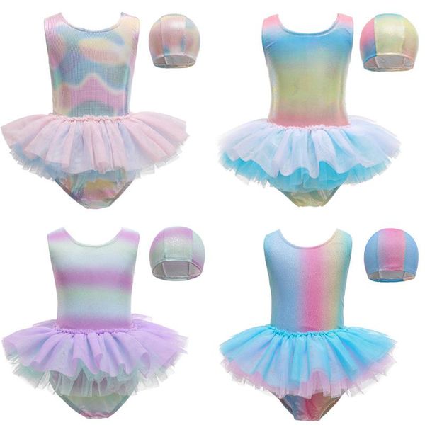 2-8 years old girl swimsuit summer one-piece printed lace style children send cap clothing sets, White
2-8 years old girl swimsuit summer one-piece printed lace style children send cap clothing sets, White