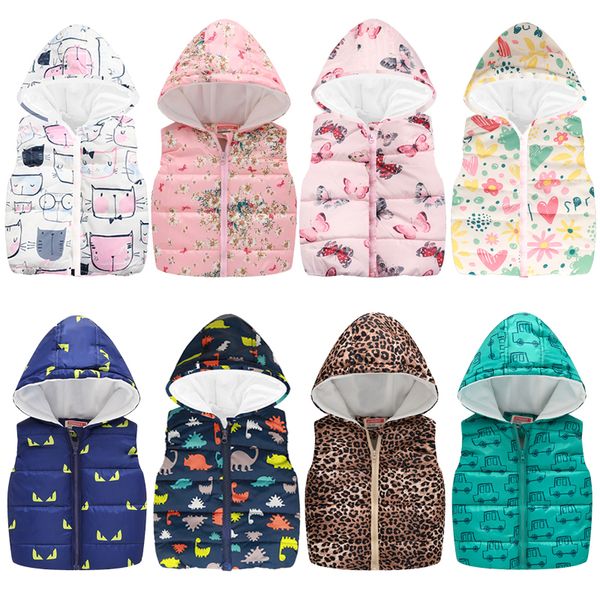 2021 Spring Autumn Girls Boys Vests Fashion Cartoon Floral Printing Waistcoat Hooded Vests For Girls Boys Warm Outerwear Coats, White
2021 Spring Autumn Girls Boys Vests Fashion Cartoon Floral Printing Waistcoat Hooded Vests For Girls Boys Warm Outerwear Coats, White