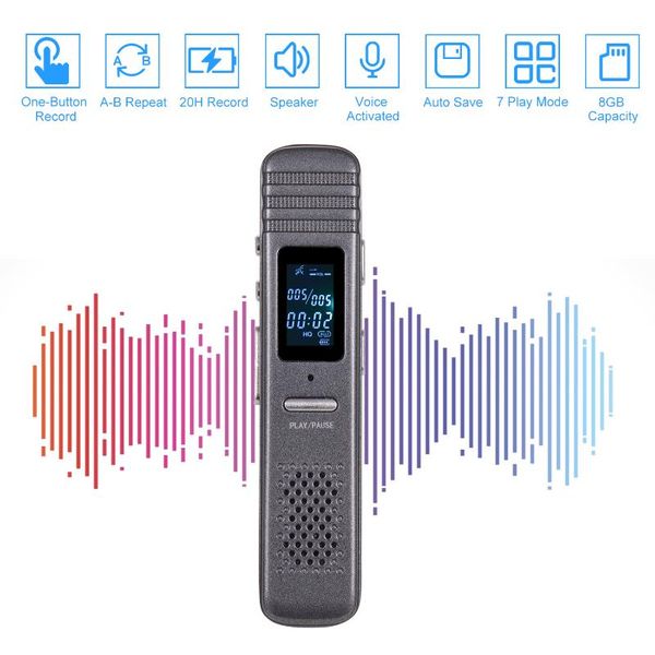 digital voice recorder mp3 music player one-button recording with loudspeaker 7 play mode earphone usb cable 8gb capacity
digital voice recorder mp3 music player one-button recording with loudspeaker 7 play mode earphone usb cable 8gb capacity