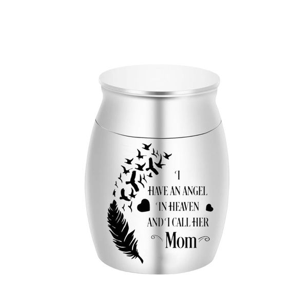 cremation urn aluminum alloy tin metal jar pendant pet feather ashes memorial with gift velvet bag, Silver
cremation urn aluminum alloy tin metal jar pendant pet feather ashes memorial with gift velvet bag, Silver