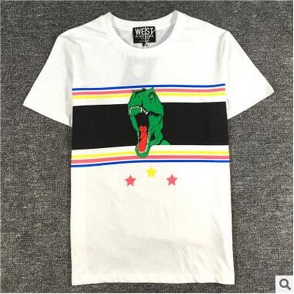 men's t-shirts summer fashion casual stripe rainbow dinosaur printing t-shirt short sleeve loose t n969, White;black
men's t-shirts summer fashion casual stripe rainbow dinosaur printing t-shirt short sleeve loose t n969, White;black