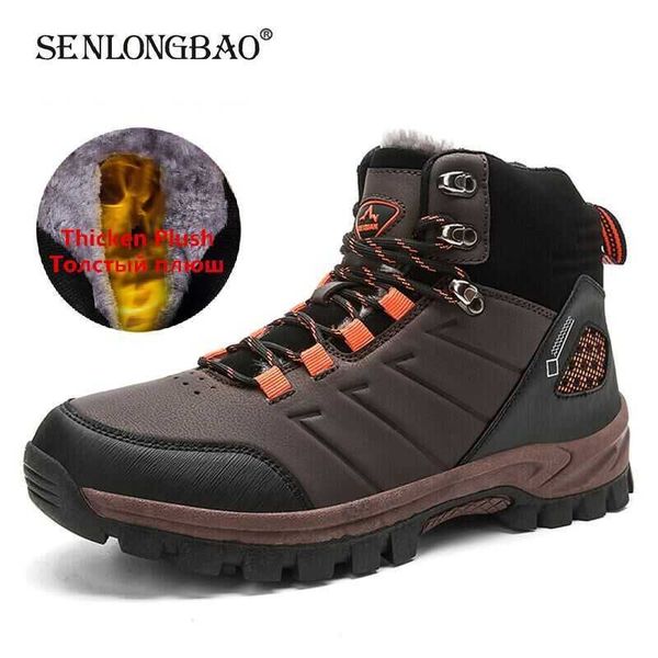 brand winter men's boots plus plush warm snow waterproof ankle breathable designer handmade hiking 210619, Black
brand winter men's boots plus plush warm snow waterproof ankle breathable designer handmade hiking 210619, Black