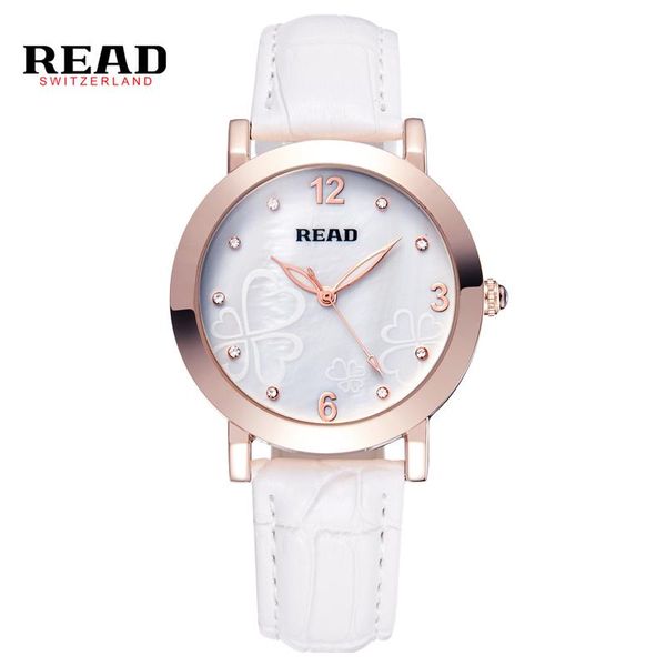 wristwatches read brand 2021 simple rose gold case four leaf clove watches white belt for leather vrouwen horloges round women 23360, Slivery;brown
wristwatches read brand 2021 simple rose gold case four leaf clove watches white belt for leather vrouwen horloges round women 23360, Slivery;brown