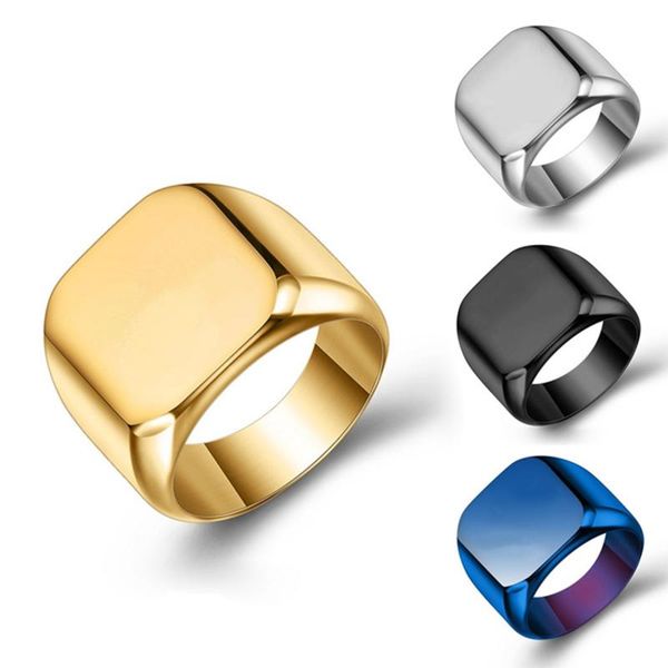 wedding rings punk style fashion smooth men's stainless steel ring width signet square finge hiphop male party jewelry gift, Slivery;golden
wedding rings punk style fashion smooth men's stainless steel ring width signet square finge hiphop male party jewelry gift, Slivery;golden
