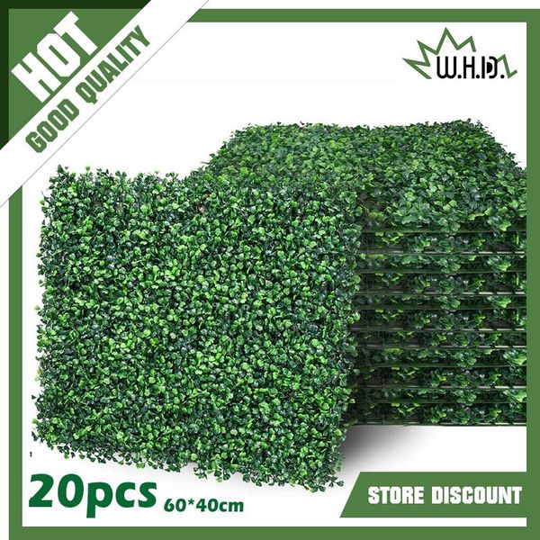 decorative flowers & wreaths 10-20pcs realistic thick artificial plant foliage hedge grass mat greenery panel decor wall fence garden home d
decorative flowers & wreaths 10-20pcs realistic thick artificial plant foliage hedge grass mat greenery panel decor wall fence garden home d
