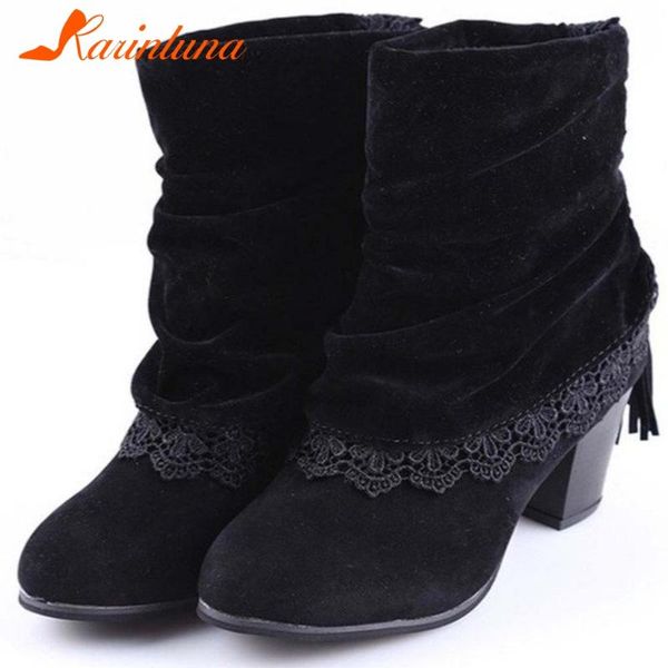 boots karin dropship fashion woman shoes flock round toe chunky heels fringe slip-on ankle autumn, Black
boots karin dropship fashion woman shoes flock round toe chunky heels fringe slip-on ankle autumn, Black