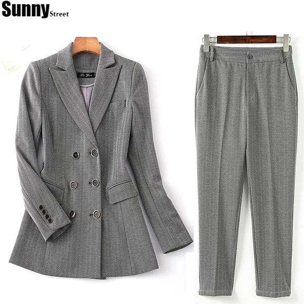 women grey suit for office set herringbone twill business work wear ladies blazer trousers 2 pieces women's two piece pants, White
women grey suit for office set herringbone twill business work wear ladies blazer trousers 2 pieces women's two piece pants, White