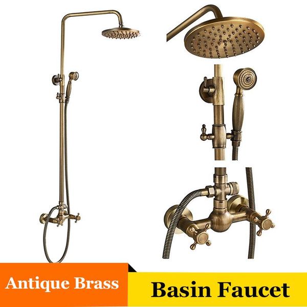 senlesen chrome/ bronze/ brass bathroom shower faucet wall mount w/ hand set cold and water mixer tap para bath sets
senlesen chrome/ bronze/ brass bathroom shower faucet wall mount w/ hand set cold and water mixer tap para bath sets