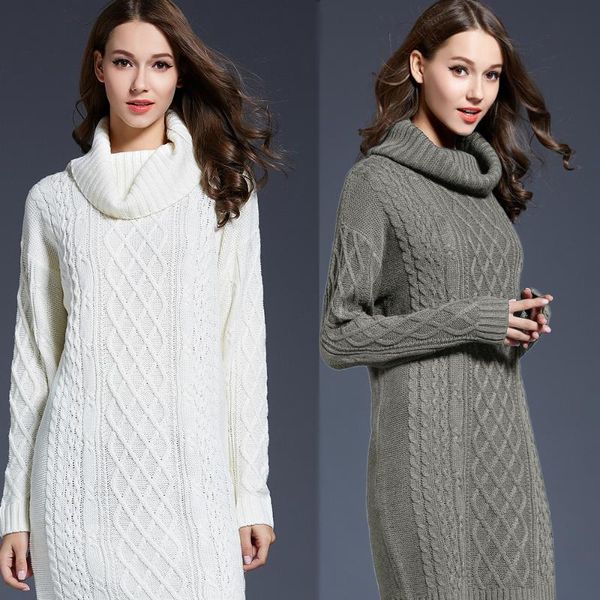 casual dresses jiayan knitting dress turtleneck vintage sweater thermal solid warm 2021 autumn and winter plus size women's clothing, Black;gray
casual dresses jiayan knitting dress turtleneck vintage sweater thermal solid warm 2021 autumn and winter plus size women's clothing, Black;gray