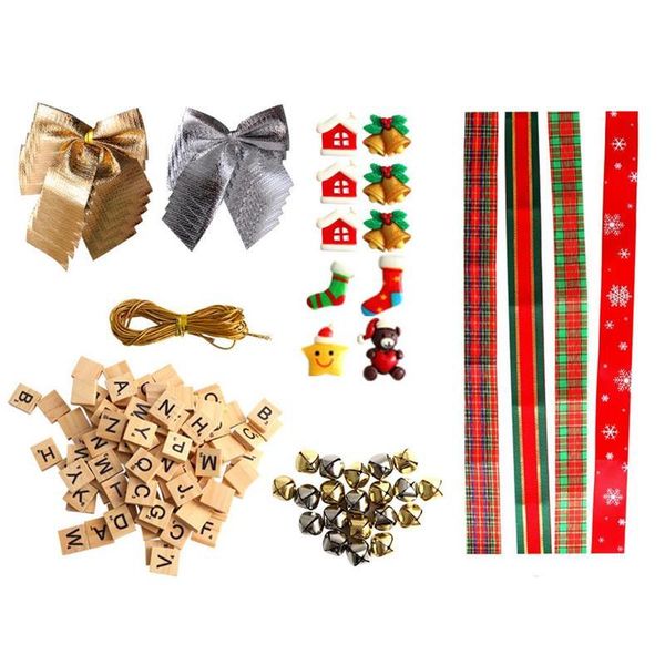 christmas decorations 160pcs handmade diy tree decoration combination set letter tile ribbon bell bow home navidad
christmas decorations 160pcs handmade diy tree decoration combination set letter tile ribbon bell bow home navidad