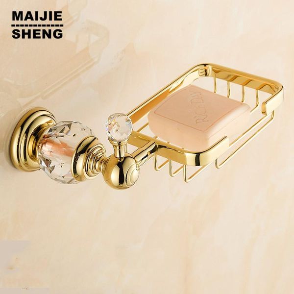 soap dishes solid brass crystal & gold bathroom accessories / holder/soap case home decoration
soap dishes solid brass crystal & gold bathroom accessories / holder/soap case home decoration