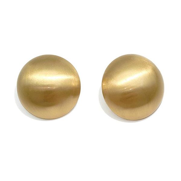 stud frosted gold semi-ball earring for women vintage earrings metal, Golden;silver
stud frosted gold semi-ball earring for women vintage earrings metal, Golden;silver