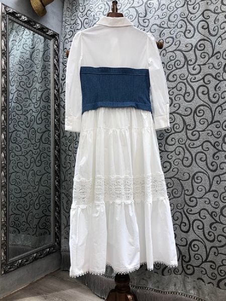 capris 100%cotton 2021 spring summer runway women turn-down collar denim patchwork long sleeve casual white jeans lady, Black;gray
capris 100%cotton 2021 spring summer runway women turn-down collar denim patchwork long sleeve casual white jeans lady, Black;gray