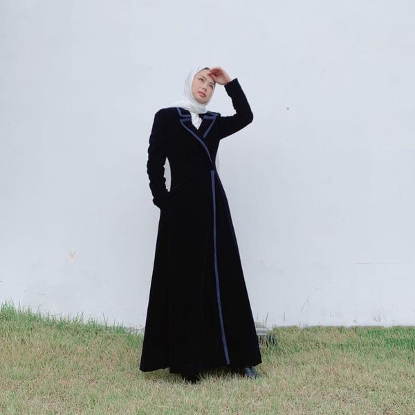 women's wool & blends 2021 eur us fall/winter extended version gold velvet windbreaker all-match over-the-knee jacket open abayas for w, Black
women's wool & blends 2021 eur us fall/winter extended version gold velvet windbreaker all-match over-the-knee jacket open abayas for w, Black