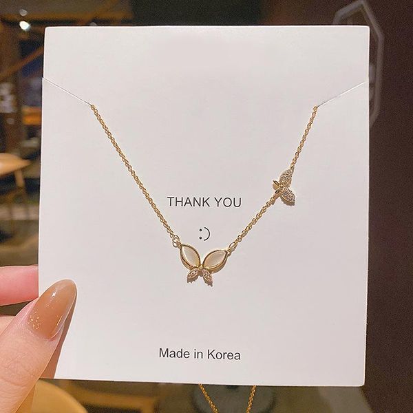 pendant necklaces titanium steel butterfly fritillary necklace women's clavicle chain ins simple temperamental cold style, Silver
pendant necklaces titanium steel butterfly fritillary necklace women's clavicle chain ins simple temperamental cold style, Silver
