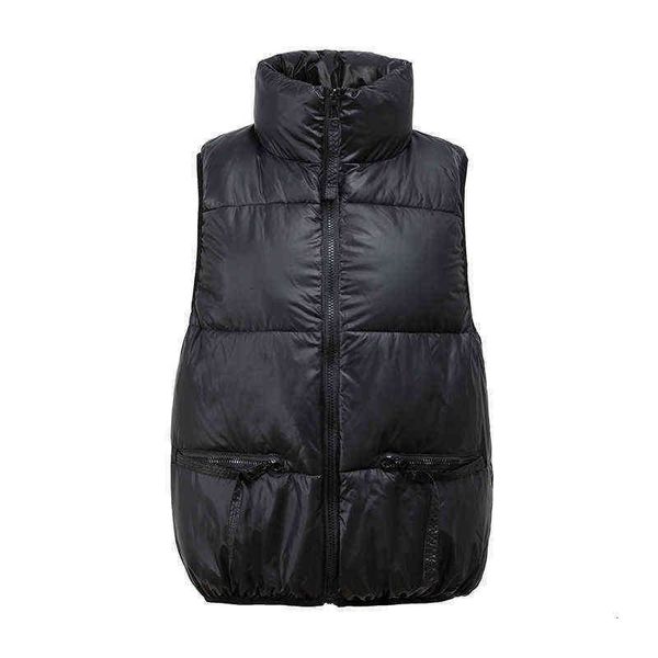 2021 autumn winter down cotton vest female short student korean loose waistcoat et, Black;white
2021 autumn winter down cotton vest female short student korean loose waistcoat et, Black;white