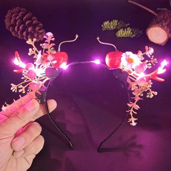 christmas decorations female hair hoop glowing antler head 2021 headwear accessories for girls
christmas decorations female hair hoop glowing antler head 2021 headwear accessories for girls