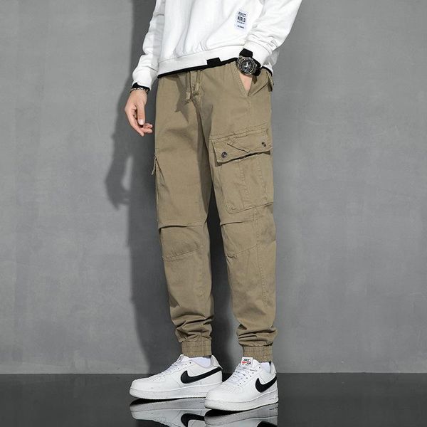 men's pants camping cotton overalls 2021 autumn youth multi-pocket drawstring casual, Black
men's pants camping cotton overalls 2021 autumn youth multi-pocket drawstring casual, Black
