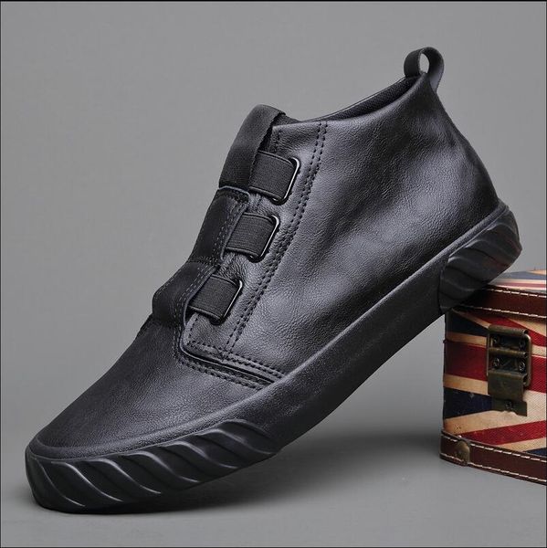 2021 men casual leather shoes for man new style designer autumn fashion slip-on high cool loafers leisure flat shoes, Black
2021 men casual leather shoes for man new style designer autumn fashion slip-on high cool loafers leisure flat shoes, Black