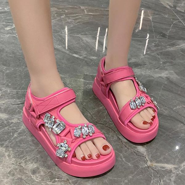 sandals shiny crystal platform women's 2021 thick bottom ankle strap beach shoes woman casual hook & loop summer, Black
sandals shiny crystal platform women's 2021 thick bottom ankle strap beach shoes woman casual hook & loop summer, Black