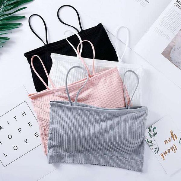 women tube korean sling stripe breast wrap bra girls student no steel ring underwear soft bustier bandeau camisoles & tank, Black;white
women tube korean sling stripe breast wrap bra girls student no steel ring underwear soft bustier bandeau camisoles & tank, Black;white