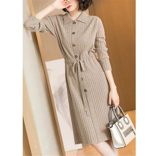 autumn winter women long sweater dresses casual button tie bow knitted dress ladies sleeve bottoming vestidos ab1987, Black;gray
autumn winter women long sweater dresses casual button tie bow knitted dress ladies sleeve bottoming vestidos ab1987, Black;gray