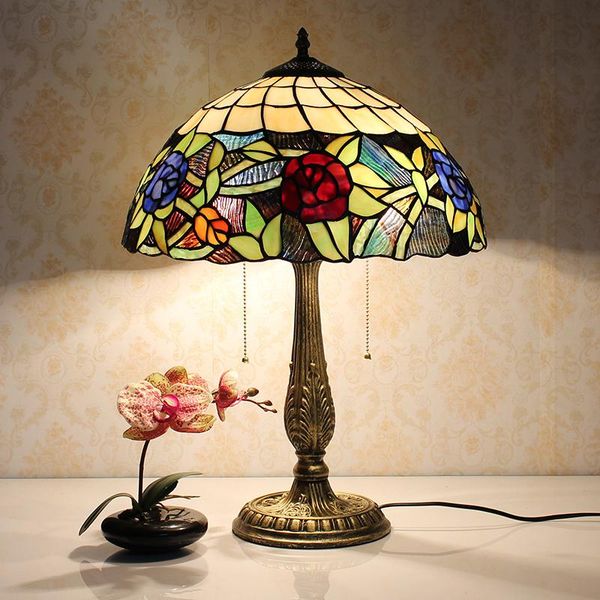 table lamps tiffany lamp classic european baroque stained glass bedside e27 110-240v
table lamps tiffany lamp classic european baroque stained glass bedside e27 110-240v