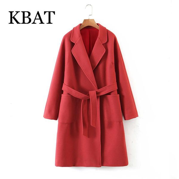 women's wool & blends kbat women fashion 2021 winter red coats loose with slash long sleeves pocket ladies elegant overcoat, Black
women's wool & blends kbat women fashion 2021 winter red coats loose with slash long sleeves pocket ladies elegant overcoat, Black