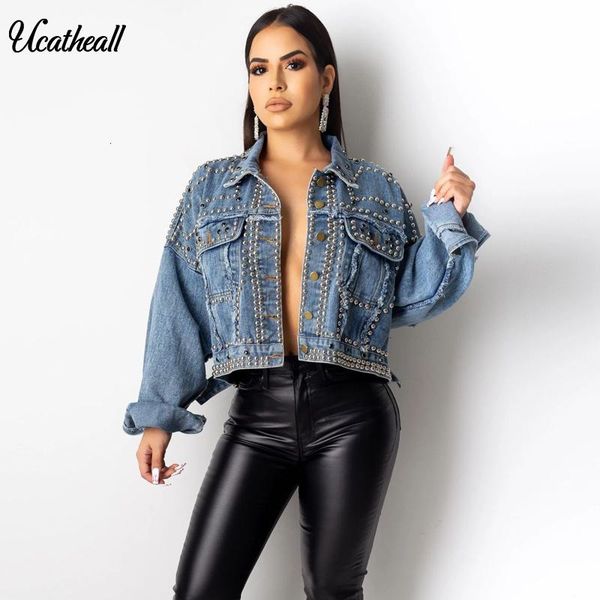women's jackets high street rivet short denim women wash long sleeve casual jean jacket bomber coat plus size, Black;brown
women's jackets high street rivet short denim women wash long sleeve casual jean jacket bomber coat plus size, Black;brown