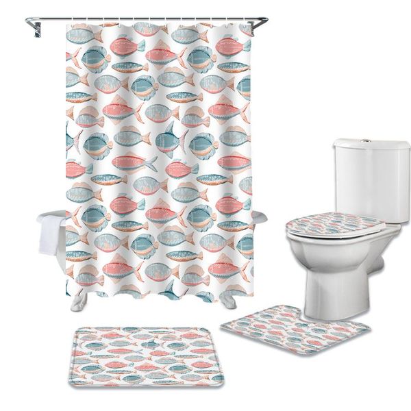 fish shower curtain set for bathroom bath mat rug carpet toilet lid cover bathtub home decor gift curtains
fish shower curtain set for bathroom bath mat rug carpet toilet lid cover bathtub home decor gift curtains