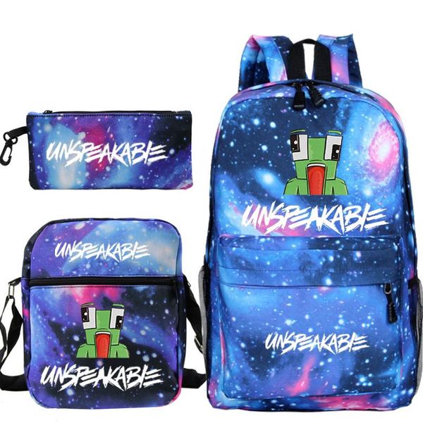 backpack unspeakable backpacks 3 pieces/set mochila boys girls school bag students book teens daily men women sport
backpack unspeakable backpacks 3 pieces/set mochila boys girls school bag students book teens daily men women sport