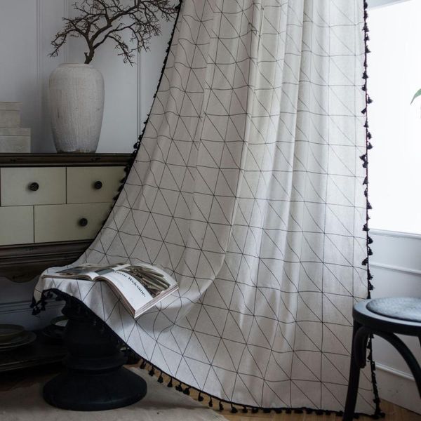 curtain & drapes high- quaility cotton white geometric printing american luxury kitchen semi-shading bay window living room curtains
curtain & drapes high- quaility cotton white geometric printing american luxury kitchen semi-shading bay window living room curtains
