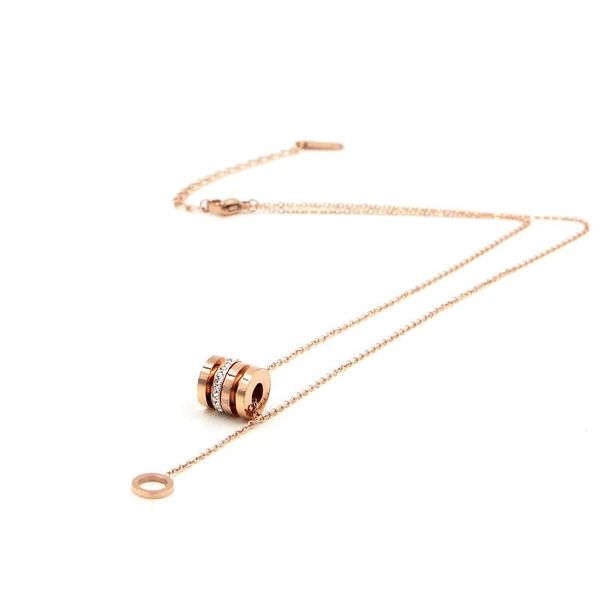 chains arrival movable zircon and roman numeral circle pendant necklace hang small titanium steel gift for woman, Silver
chains arrival movable zircon and roman numeral circle pendant necklace hang small titanium steel gift for woman, Silver