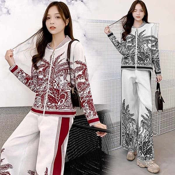 women's two piece pants sweet design chic ins 2 set women knitted tracksuit cardigan sweater + wide-leg straight suit casual outwear, White
women's two piece pants sweet design chic ins 2 set women knitted tracksuit cardigan sweater + wide-leg straight suit casual outwear, White