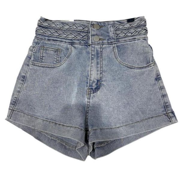 women's shorts 2021 spring summer arrivals high double waist denim streetwear women jean s639, White;black
women's shorts 2021 spring summer arrivals high double waist denim streetwear women jean s639, White;black