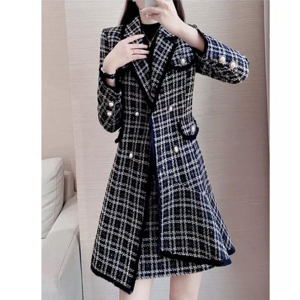 women's wool & blends high-end cardigan woolen coats autumn 2021 plaid jacket irregular winter black overcoat vintage outerwear female
women's wool & blends high-end cardigan woolen coats autumn 2021 plaid jacket irregular winter black overcoat vintage outerwear female