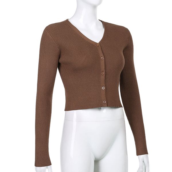 suchcute long sleeve basic brown womens t-shirt streetwear korean style botton up female shirt autumn casual gothic crop, White
suchcute long sleeve basic brown womens t-shirt streetwear korean style botton up female shirt autumn casual gothic crop, White