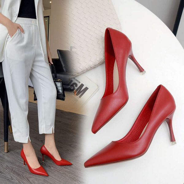 dress sx2200 spring single pointed thin heel red high heels professional women's black work shoes
dress sx2200 spring single pointed thin heel red high heels professional women's black work shoes