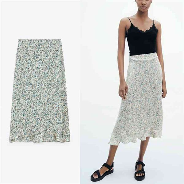 elegant floral print midi skirt women high waist ruffle summer skirts chic back zip female cottagecore vintage 210524, Black
elegant floral print midi skirt women high waist ruffle summer skirts chic back zip female cottagecore vintage 210524, Black
