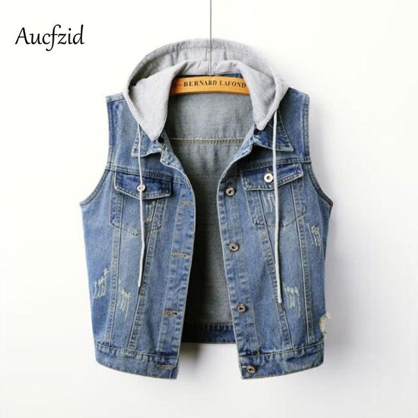 women's vests aucfzid autumn plus size 4xl denim hooded vest women oversize jean waistcoat casual jacket boyfriend streetwear coat a220, Black;white
women's vests aucfzid autumn plus size 4xl denim hooded vest women oversize jean waistcoat casual jacket boyfriend streetwear coat a220, Black;white