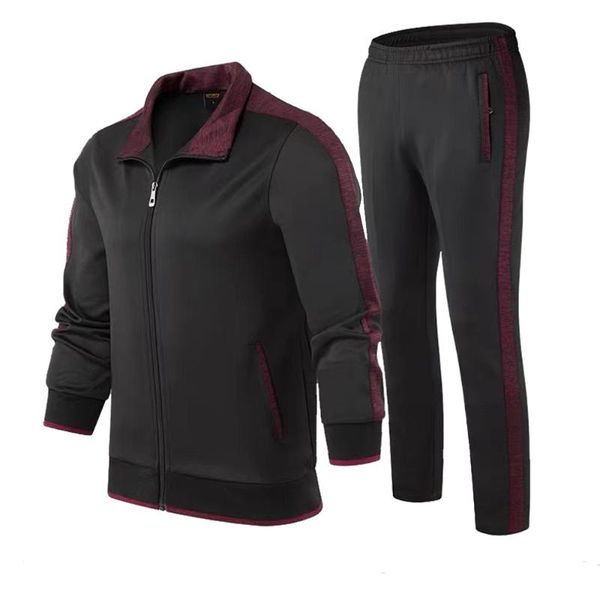 men's tracksuits stand-up collar autumn and wnter two-piece sports leisure sets zipper cardigan jacket+pants 4xl clothing men, Gray
men's tracksuits stand-up collar autumn and wnter two-piece sports leisure sets zipper cardigan jacket+pants 4xl clothing men, Gray