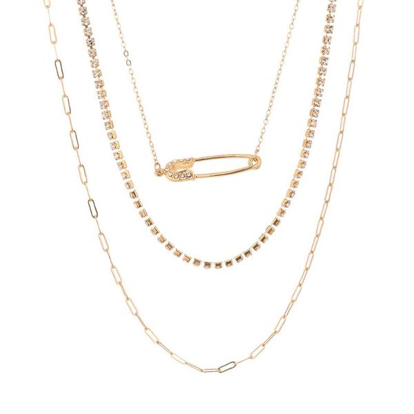 chains ins fashion multi-layer necklace women's jewelry personalized simple long diamond brooch clavicle chain style, Silver
chains ins fashion multi-layer necklace women's jewelry personalized simple long diamond brooch clavicle chain style, Silver