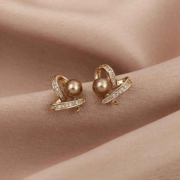 new trendy love pearl stud inlaid dazzling zircon ear studs charm lady earrings jewelry unusual gifts for women girls, Golden
new trendy love pearl stud inlaid dazzling zircon ear studs charm lady earrings jewelry unusual gifts for women girls, Golden