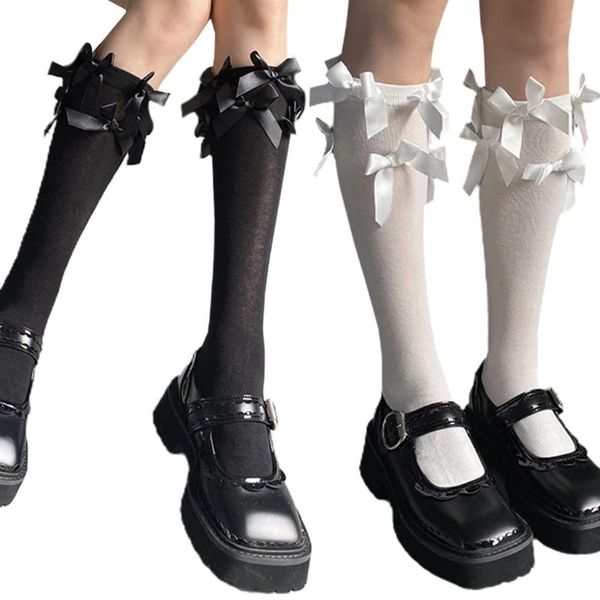 socks & hosiery m89e women lolita knee high kawaii sweet satin bowknot black white stockings
socks & hosiery m89e women lolita knee high kawaii sweet satin bowknot black white stockings