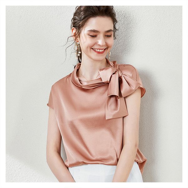 t shirts bow 16 / silk shirts temperament commuting bat sleeved solid color female 2021 fashion, White
t shirts bow 16 / silk shirts temperament commuting bat sleeved solid color female 2021 fashion, White