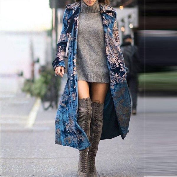 women's trench coats coat fashion print elegant office lady autumn winter long sleeve velvet comfortable ladies streetwear, Tan;black
women's trench coats coat fashion print elegant office lady autumn winter long sleeve velvet comfortable ladies streetwear, Tan;black